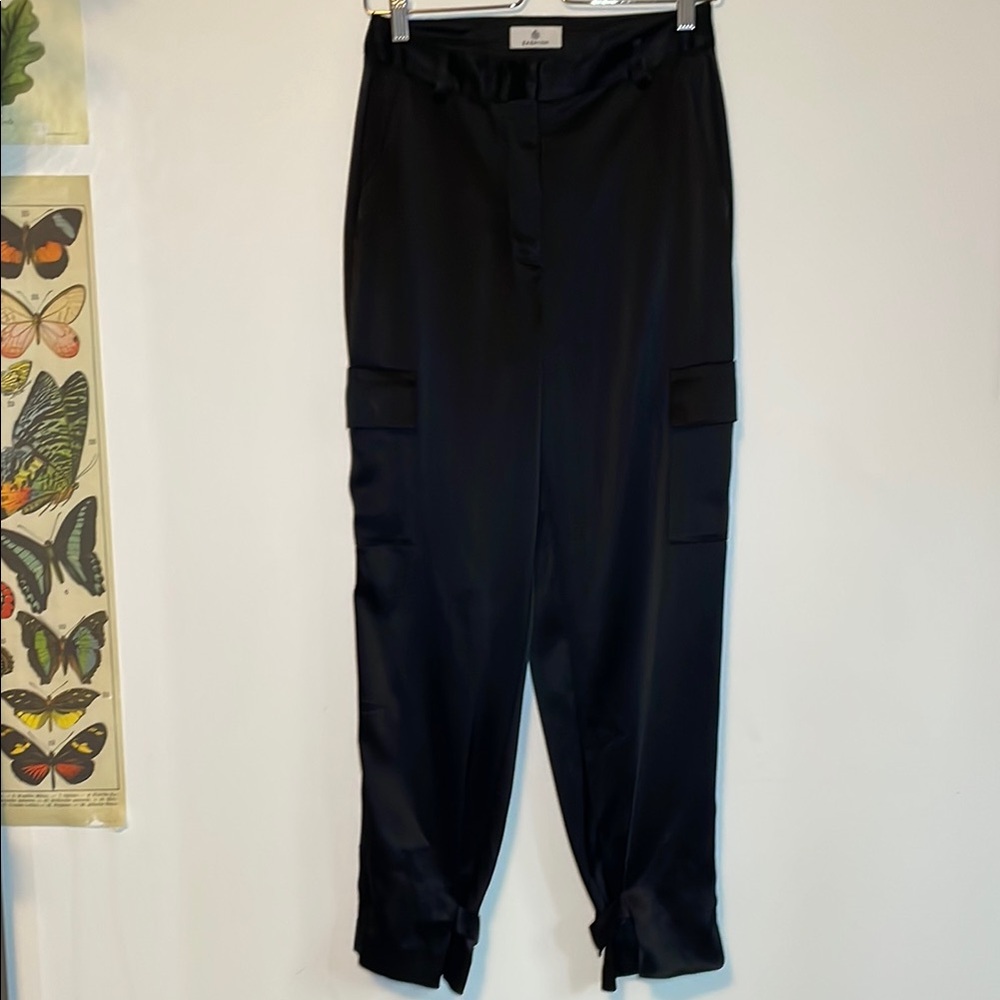 Babaton Black Satin Pants